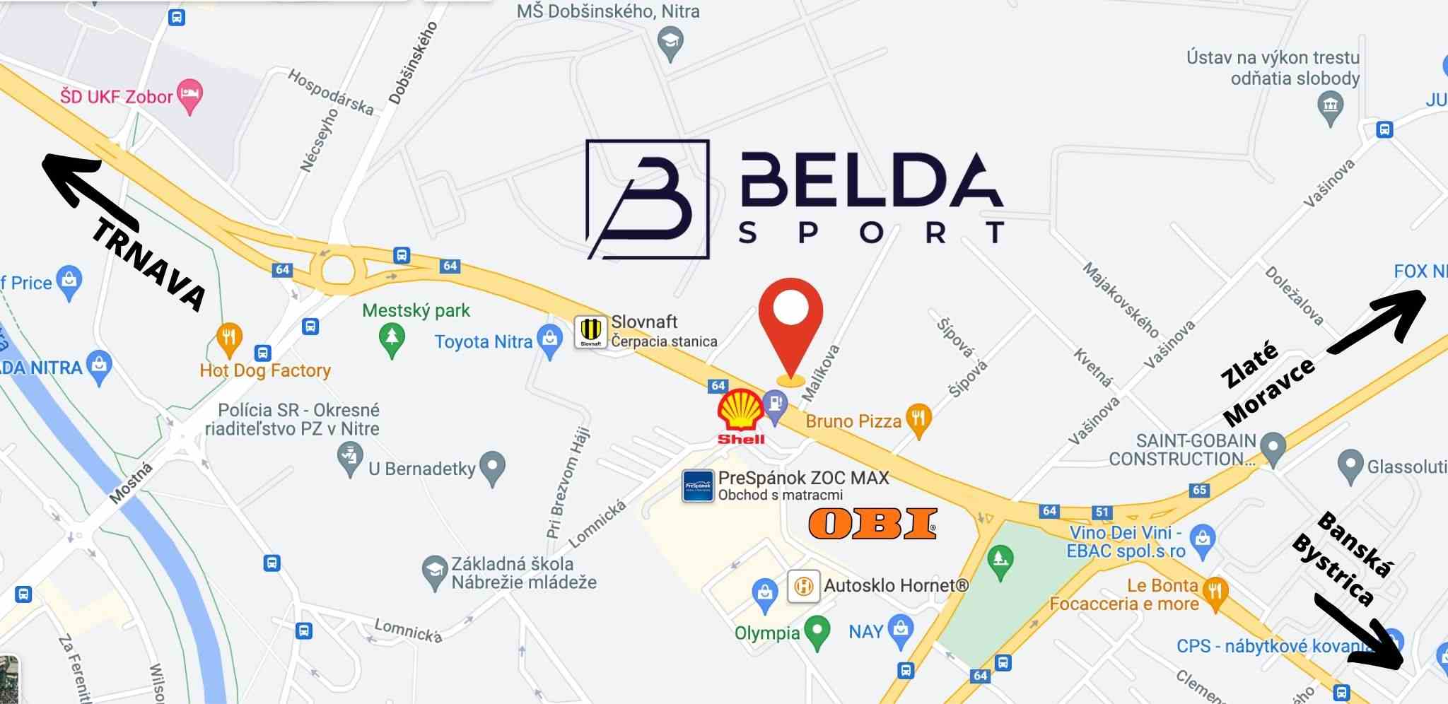 Kde sa nachadza Belda sport